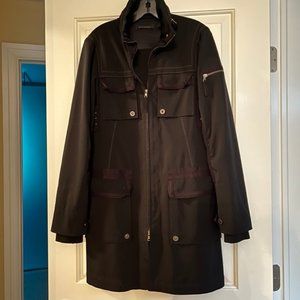 Elie Tahari Vintage Black Raincoat Sixe M - image 1